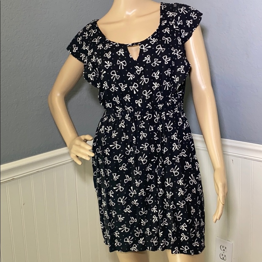 Lush M Bow Black Dress.